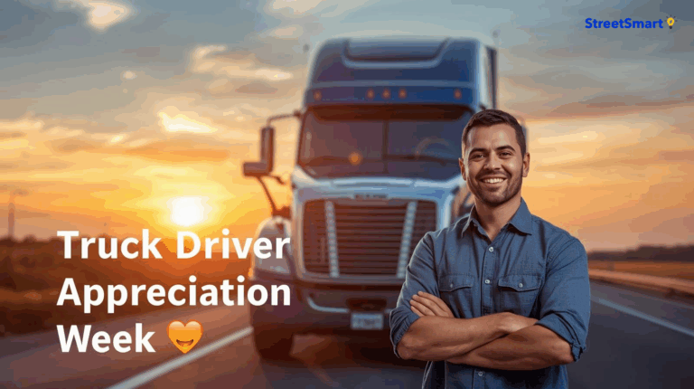 Man and a trailer truck