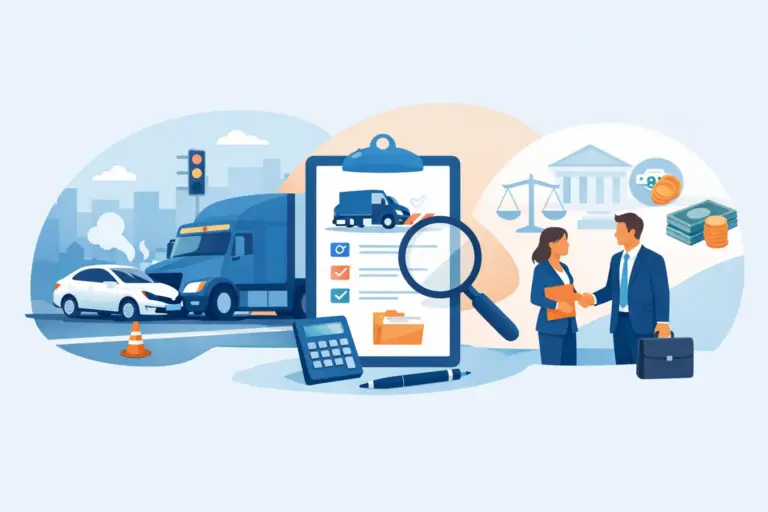A Truck Accident Claim Example, Step by Step