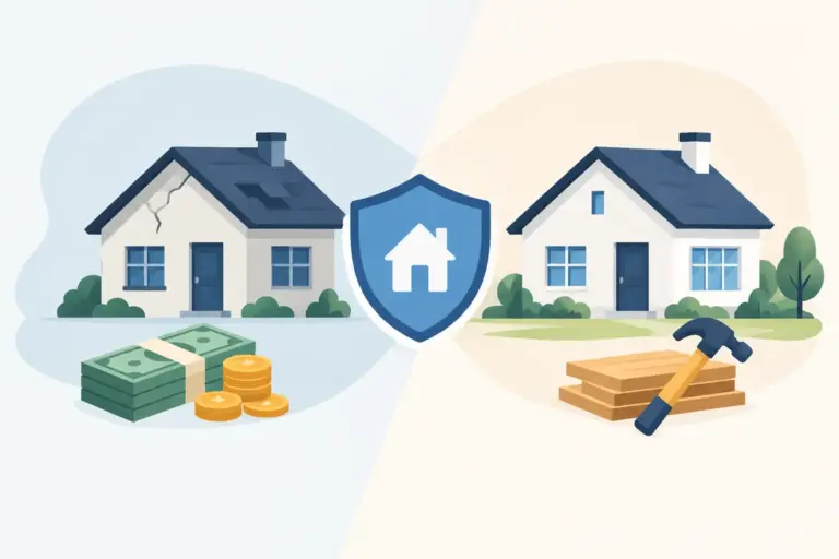 Actual Cash Versus Replacement Coverage Explained
